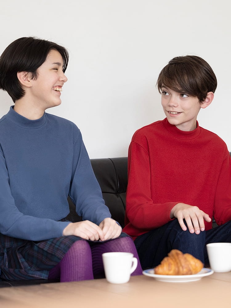 ソフトフリースハイネックTシャツ(長袖)