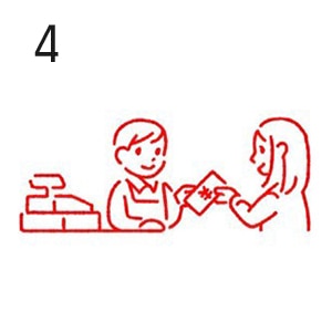 4.現金で支払う