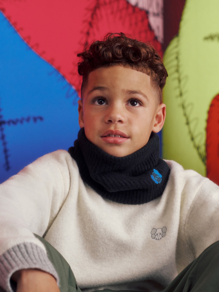 HEATTECH Souffle Yarn Knitted Neck Warmer