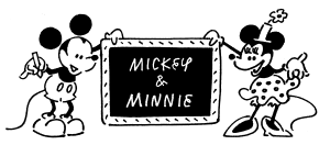 Mickey Mouse & Minnie Mouse