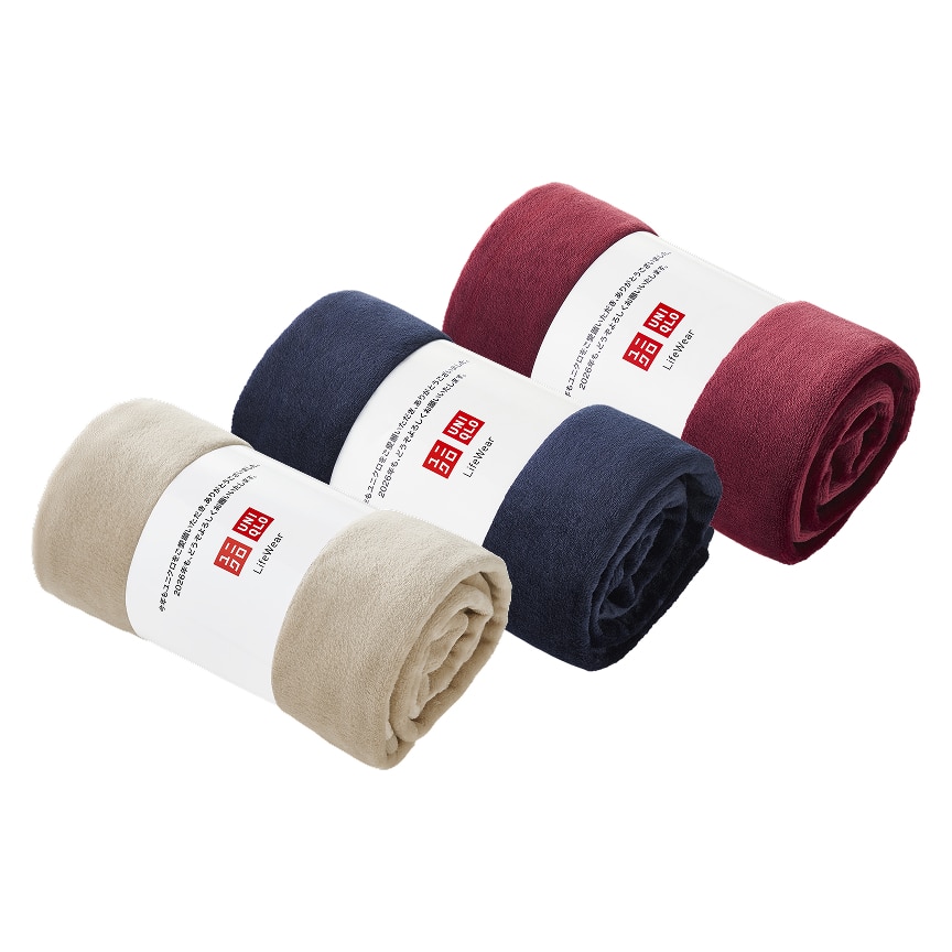 フリースブランケットのカラー展開の画像