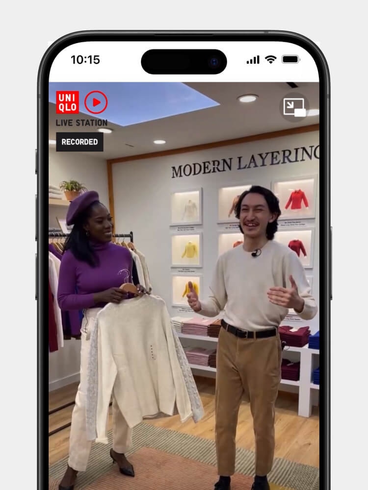 To watch the live stream.
