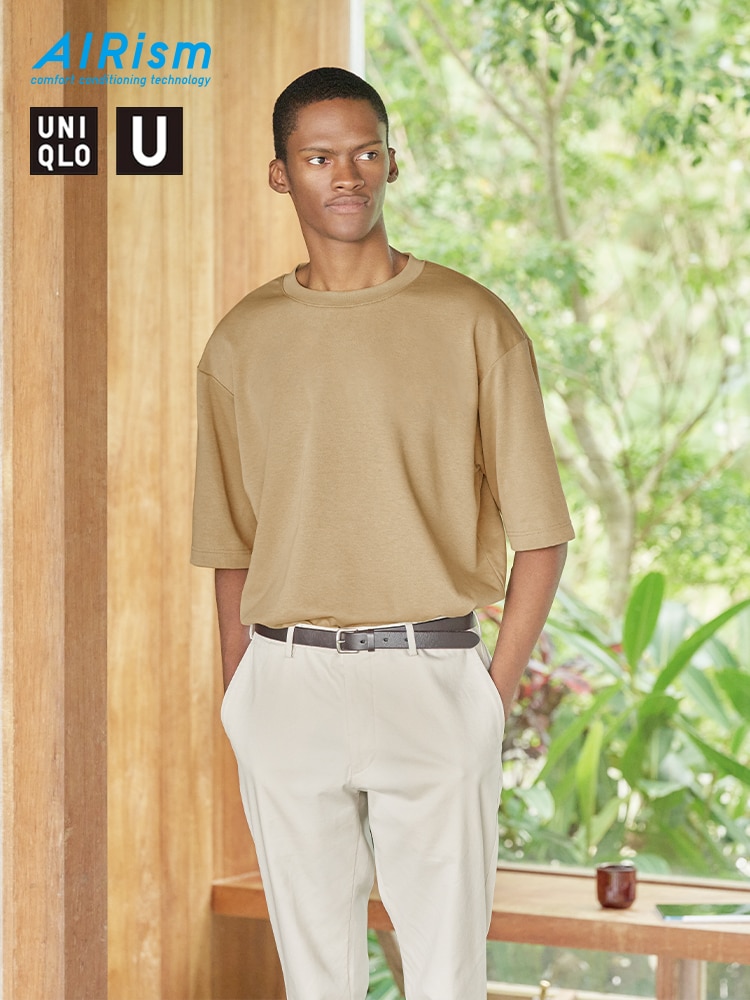 Brand new Uniqlo Open Collar Short Sleeve Shirt Light Khaki Mens  Fashion Coats Jackets and Outerwear on Carousell