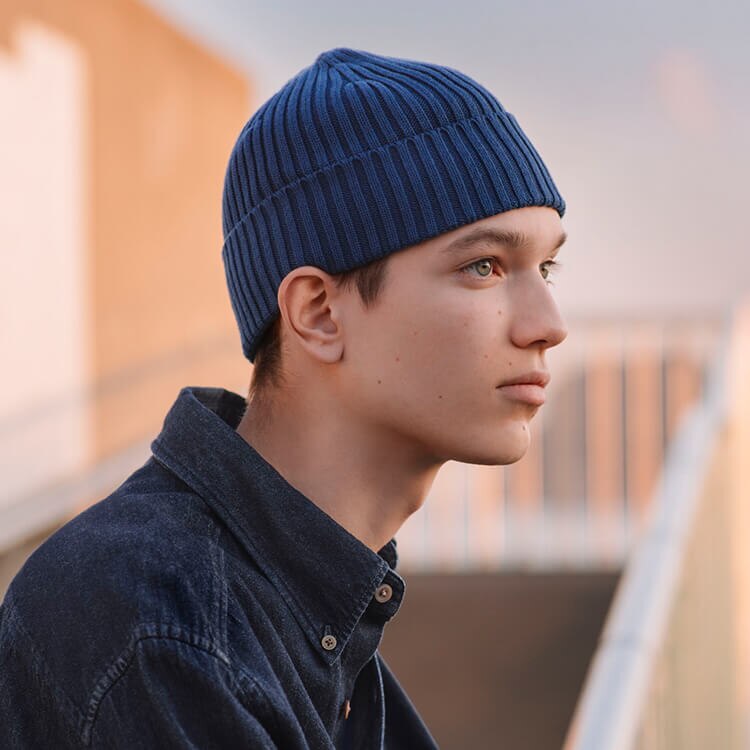 Cotton Ribbed Beanie