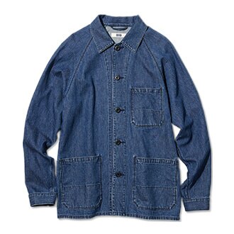 Utility Denim Jacket (Cotton Linen)