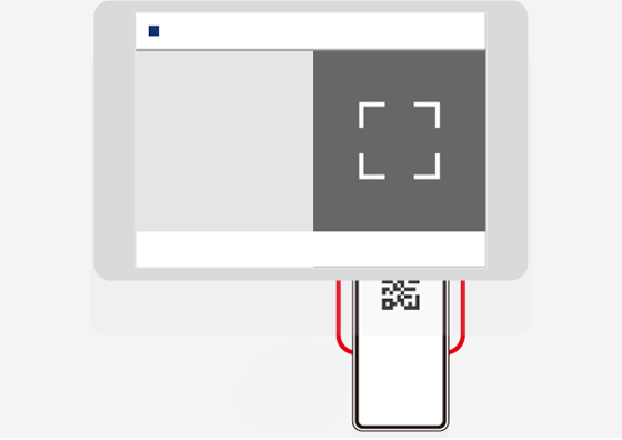 UNIQLOのアプリを起動し、UNIQLO会員証のQRコードをスキャンします。