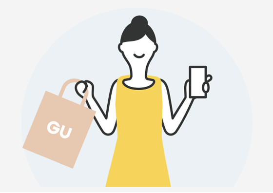 GUのお買い物が完了。