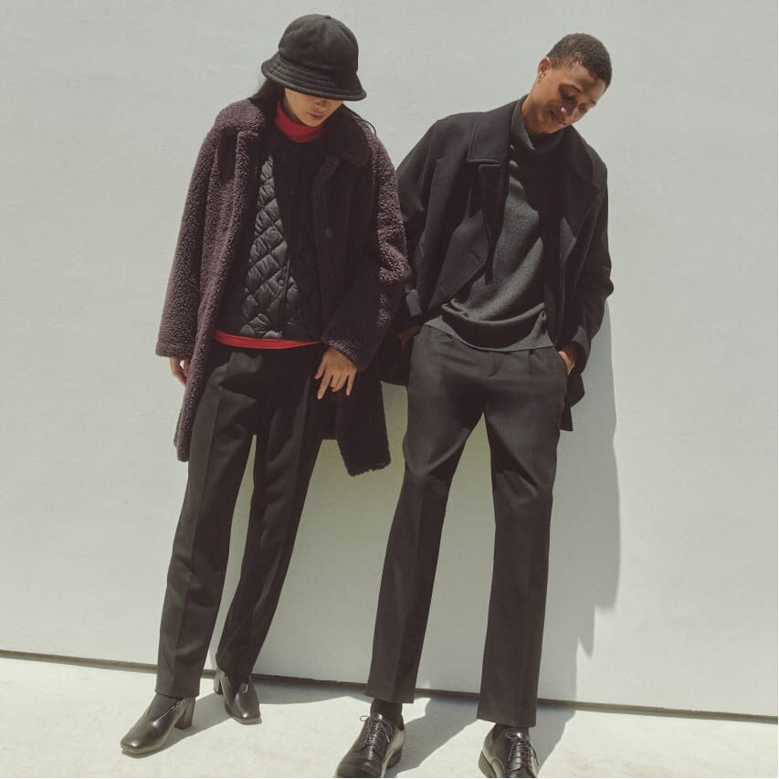 HEATTECH PLEATED TROUSERS (Regular length 68–70 cm)