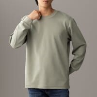 011 エアリズムコットンクルーネックT（長袖）