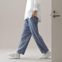 017 コットンリラックスアンクルパンツ