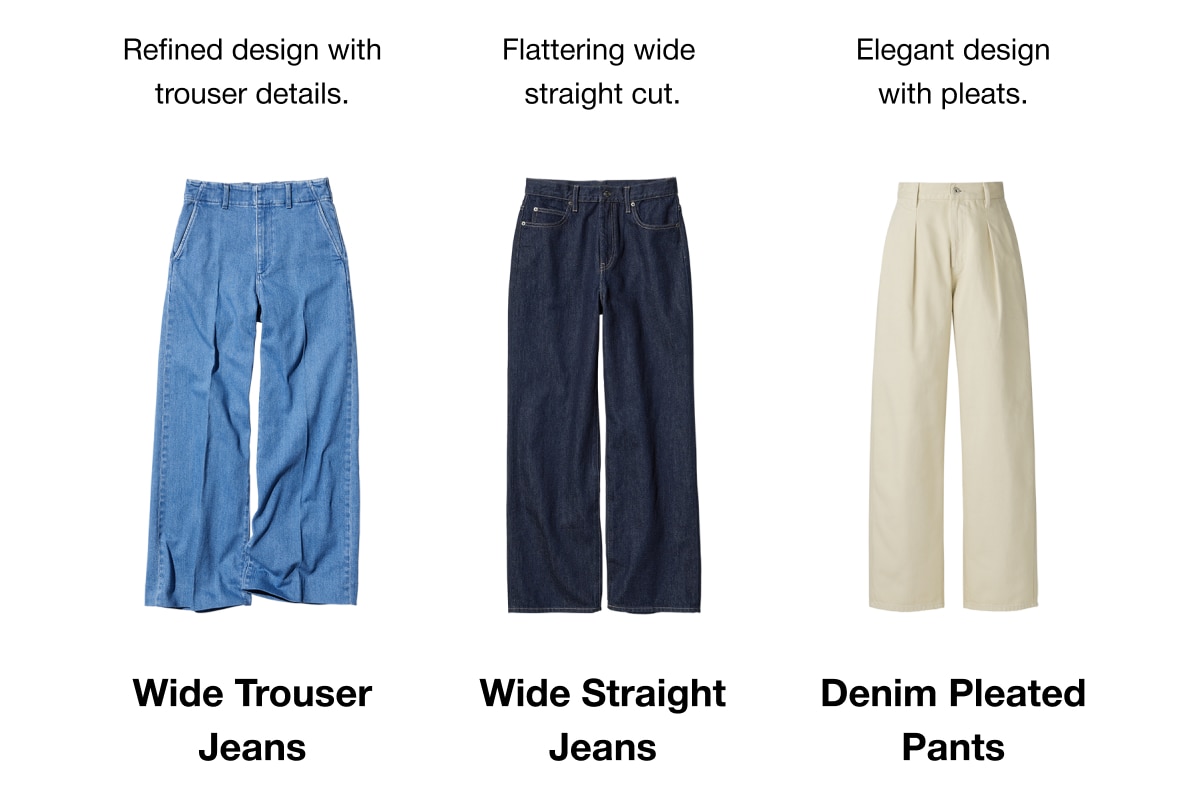 Our favourite wide jeans