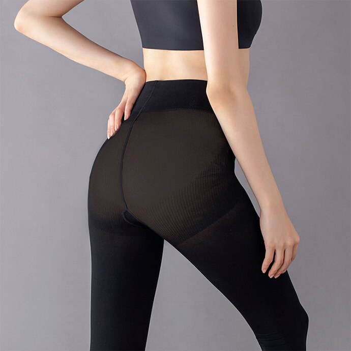 Women Japan UNIQLO Three Quarter High Waist Size M-XXL Tight Fitting  Fitness Yoga Body Shapewear Pant