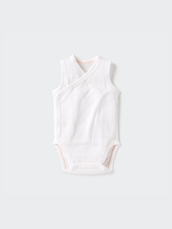 BN코튼메쉬이너바디수트(슬리브리스·1P·무지)60cm