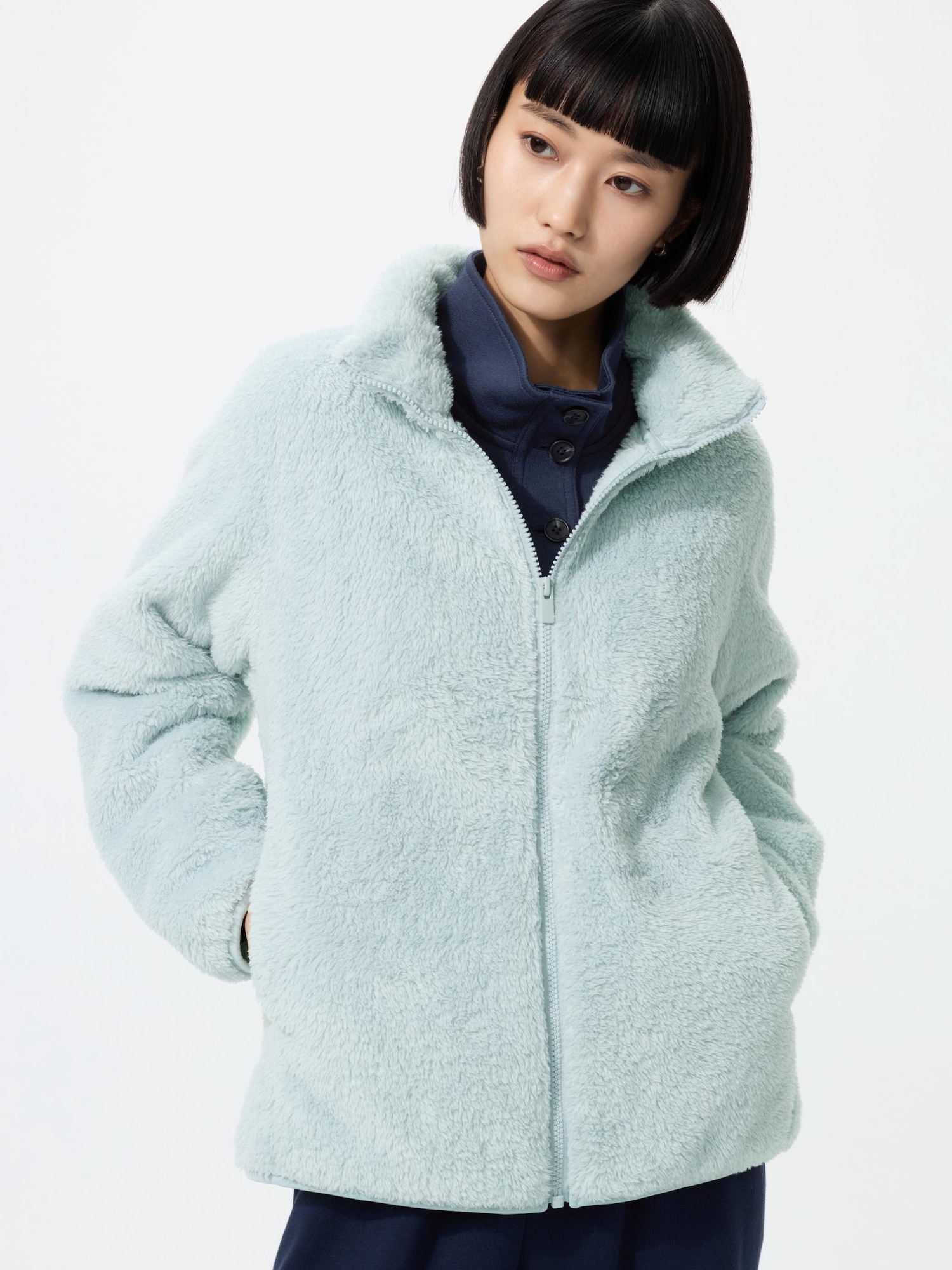 Куртка Uniqlo Fluffy Yarn Fleece Full-Zip Jacket