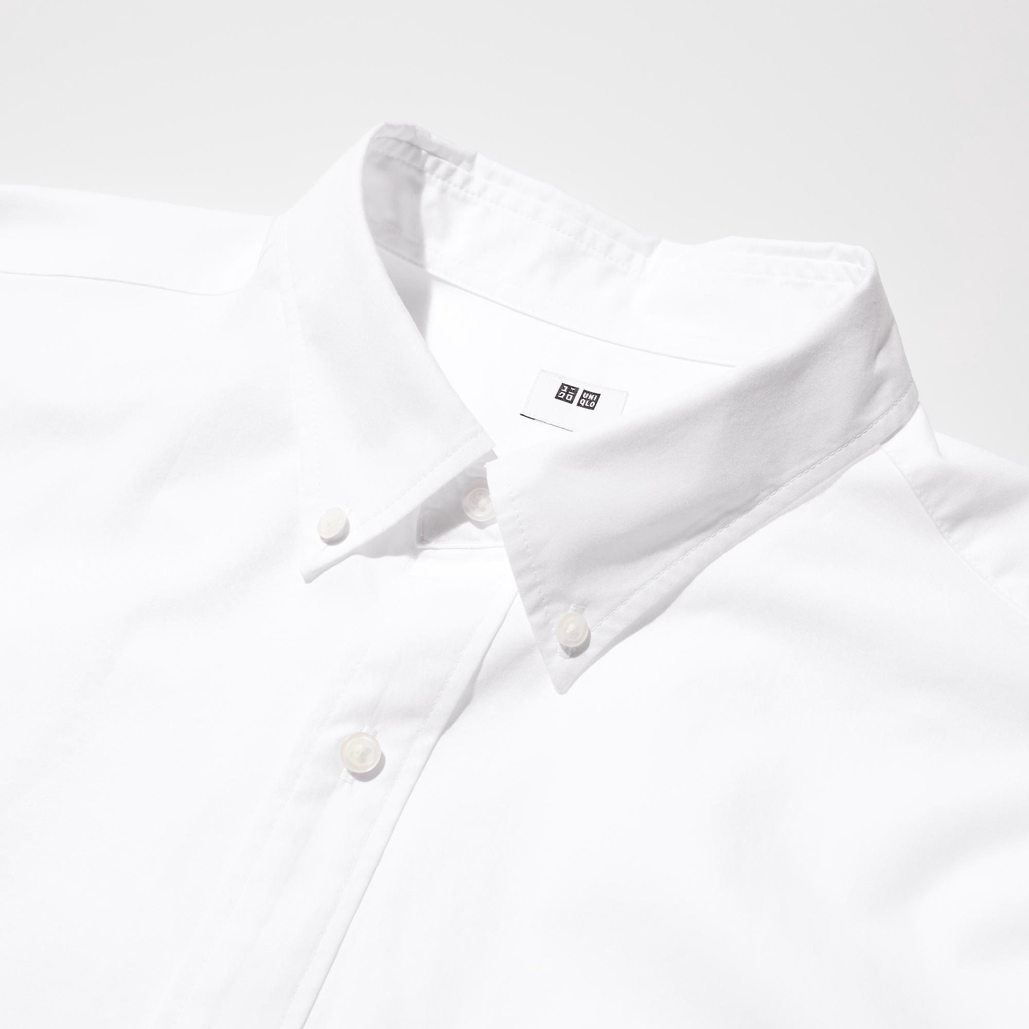 Рубашка Uniqlo Broadcloth Button-Down Collar Shirt