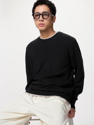 캐시미어크루넥스웨터