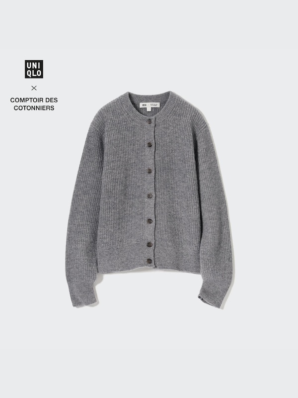 프리미엄램스울크루넥가디건(긴팔)