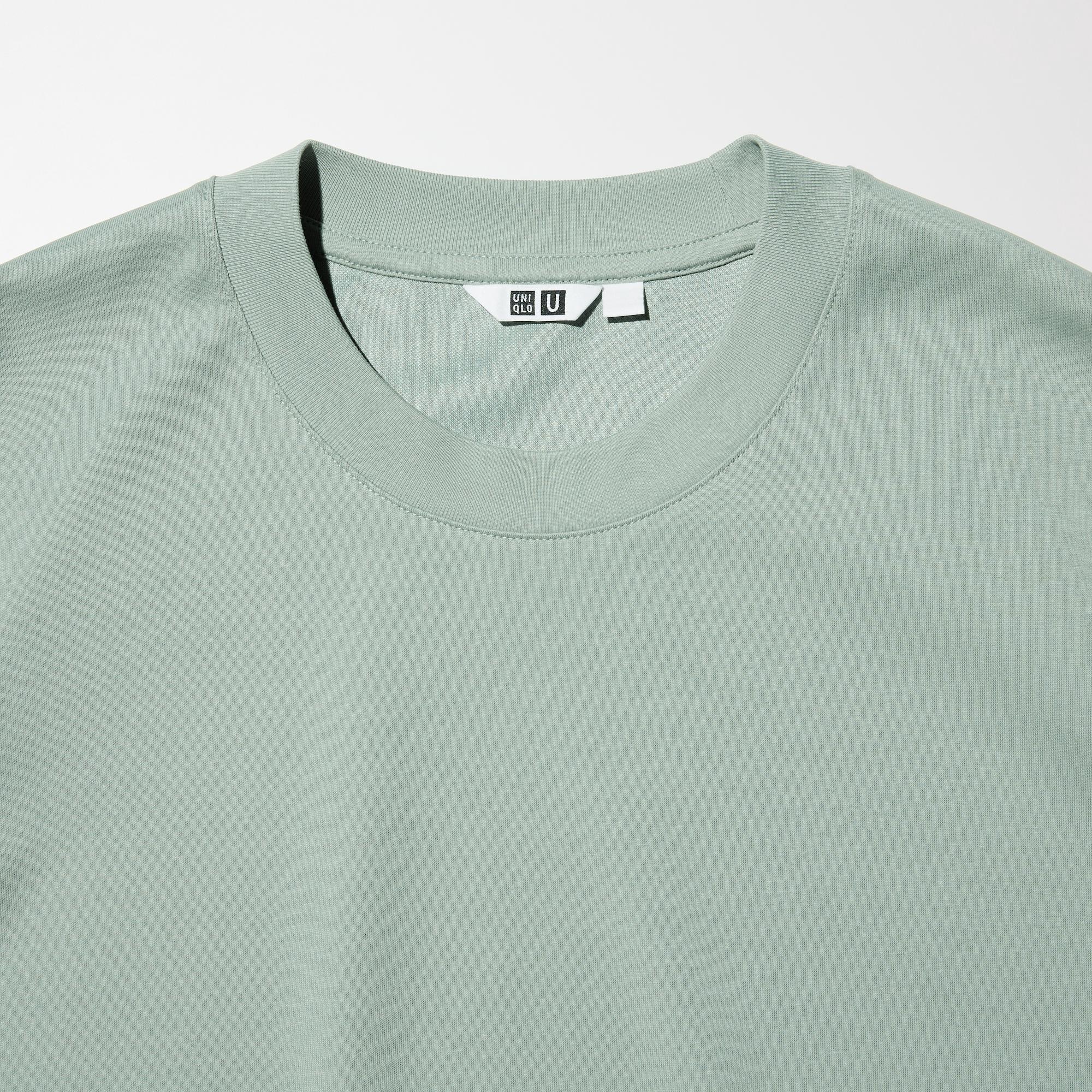Футболка Uniqlo AIRism Cotton Crew Neck Long Sleeve T-Shirt