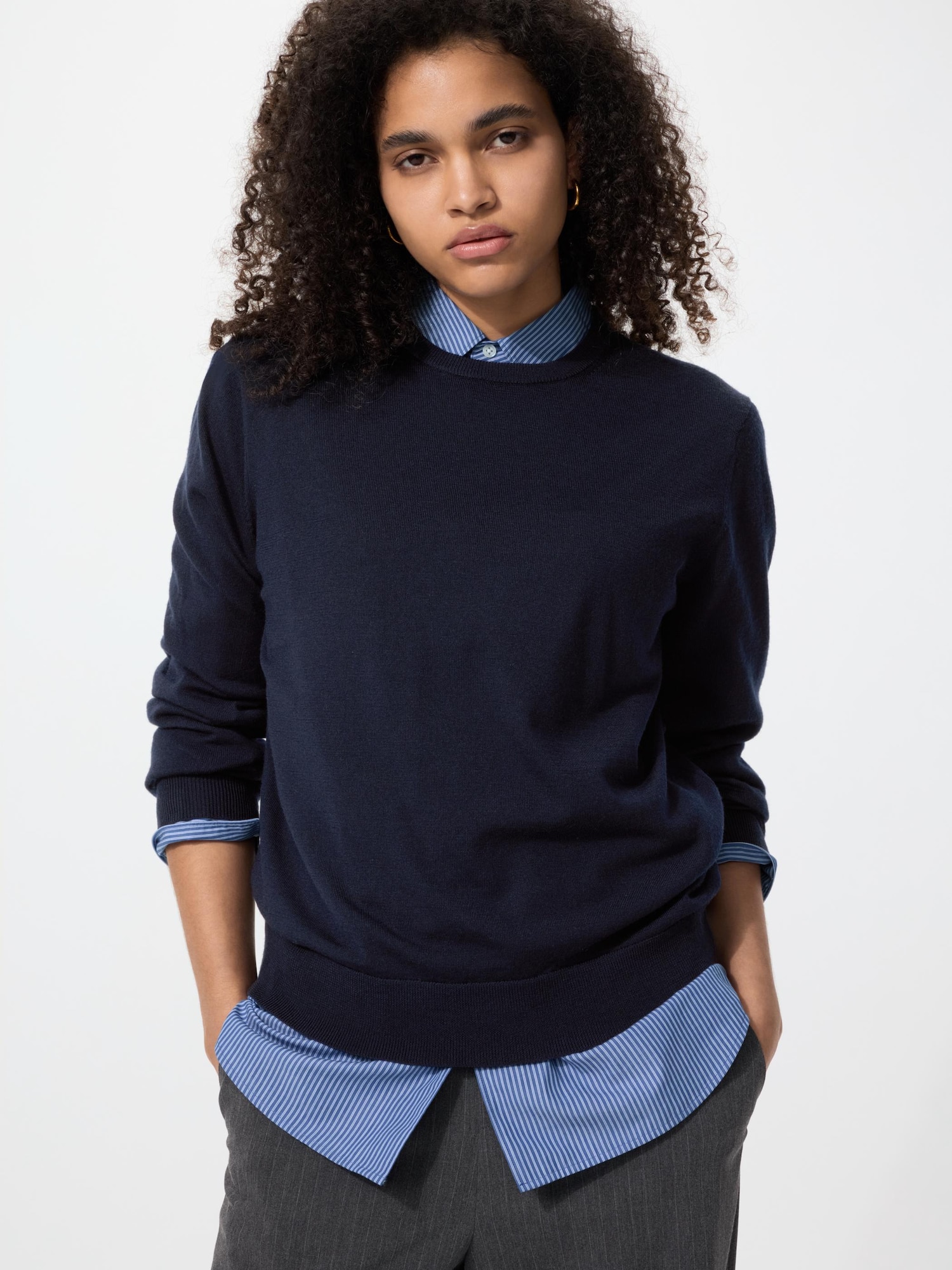 Свитер Uniqlo Merino Crew Neck