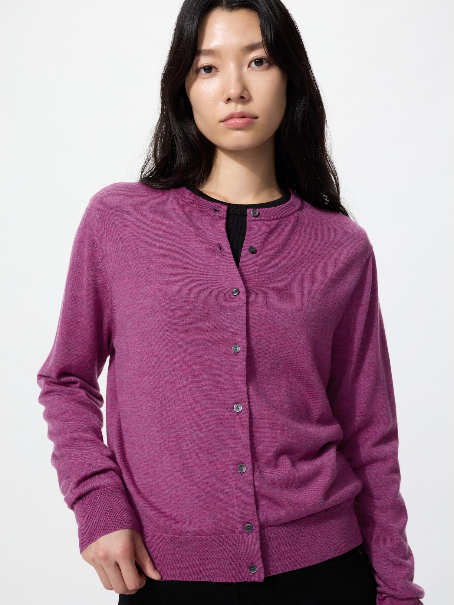 Кардиган Uniqlo Merino Crew Neck