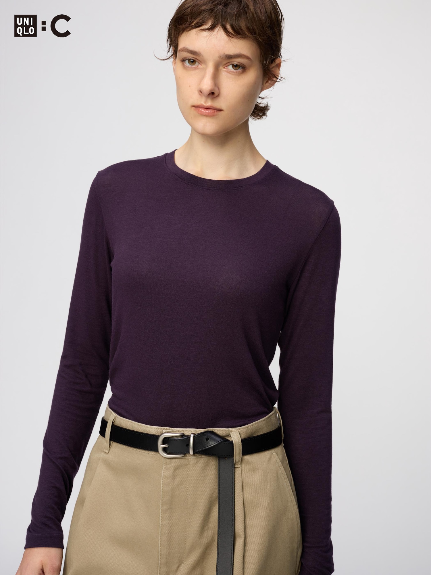Футболка Uniqlo HEATTECH Cashmere Blend Crew Neck Long Sleeve Extra Warm