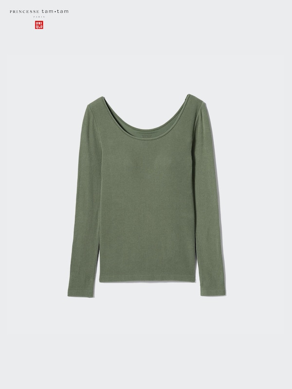 히트텍립브라발레넥T(엑스트라웜)