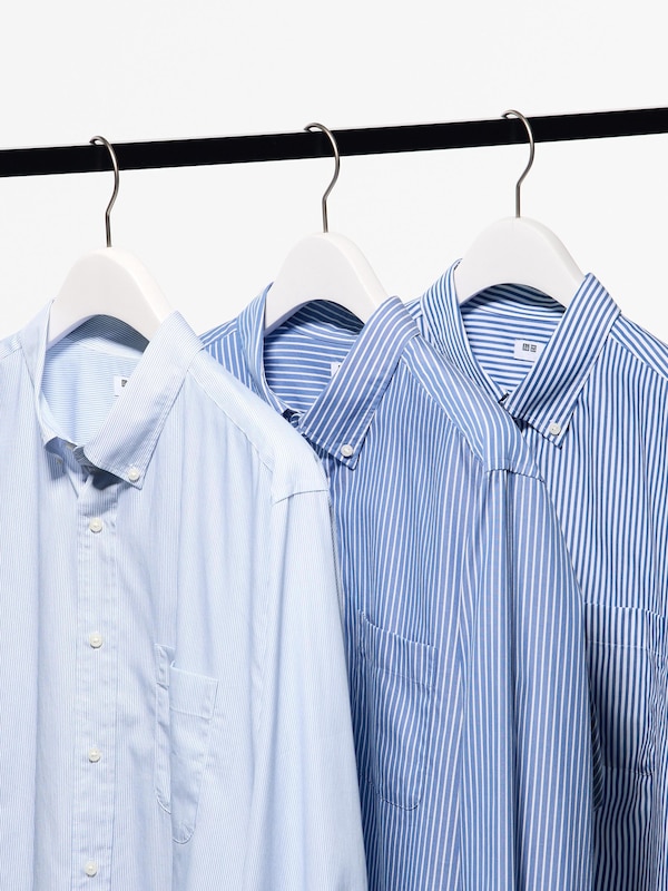 브로드셔츠(긴팔·버튼다운칼라)스트라이프C