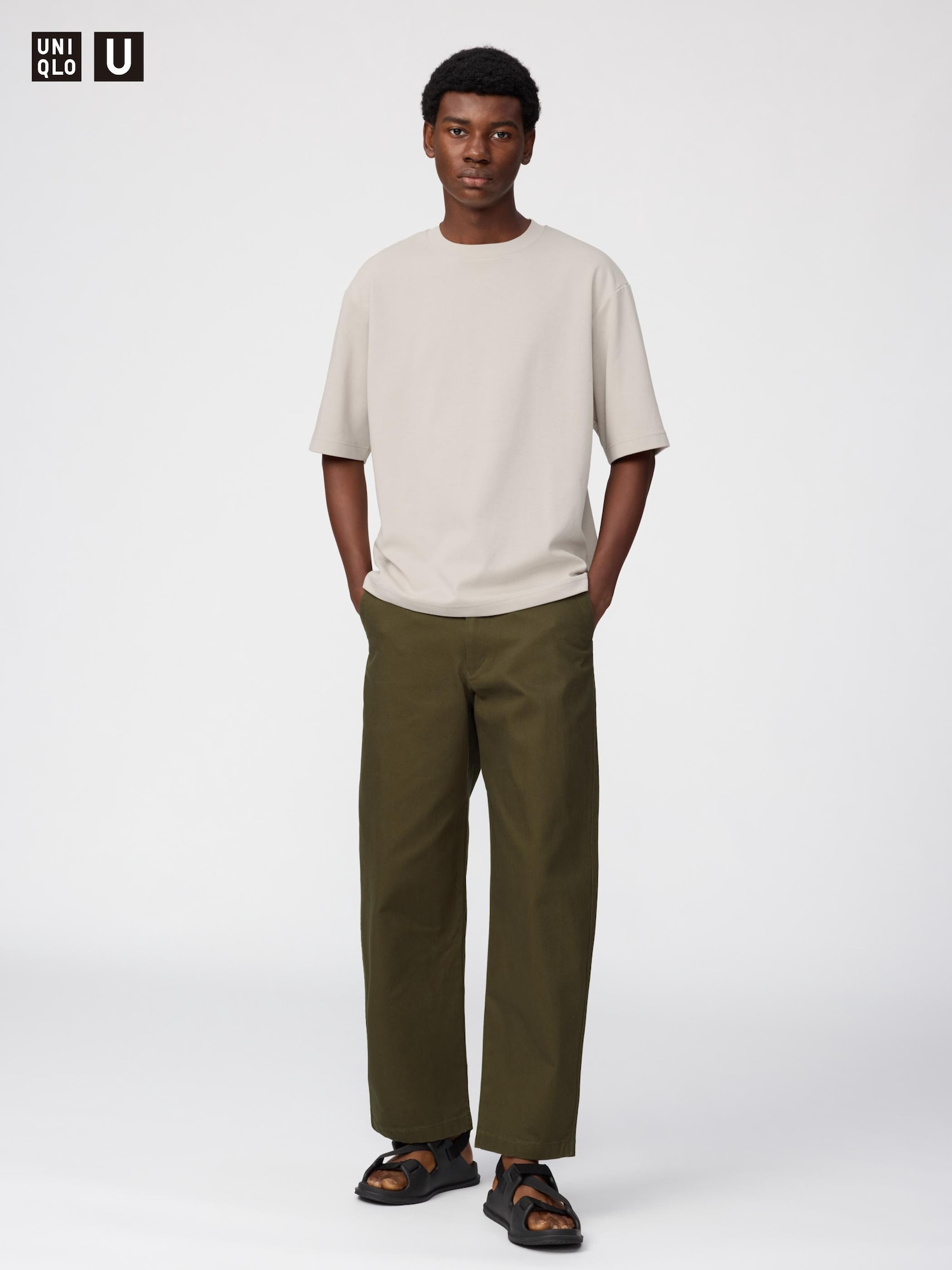 Брюки Uniqlo Wide Chino Pants, длина ноги 72.5-74.5 см