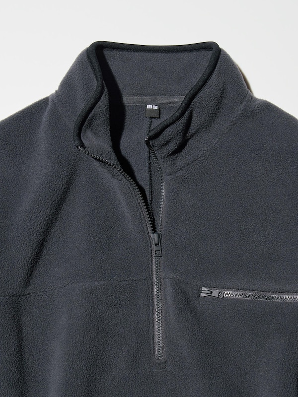 후리스하프집오버사이즈풀오버