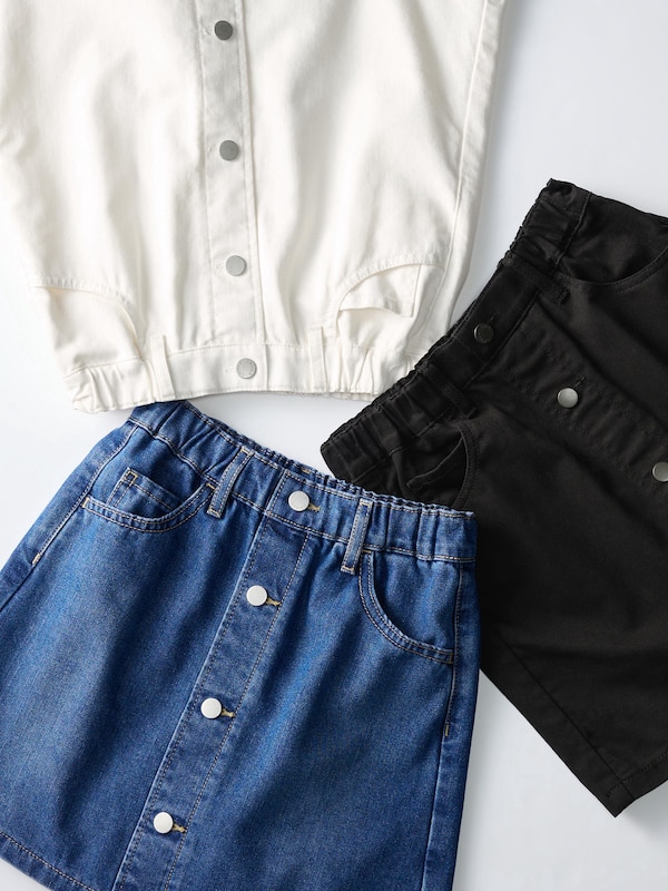 GIRLS데님미니스코츠(컬러)