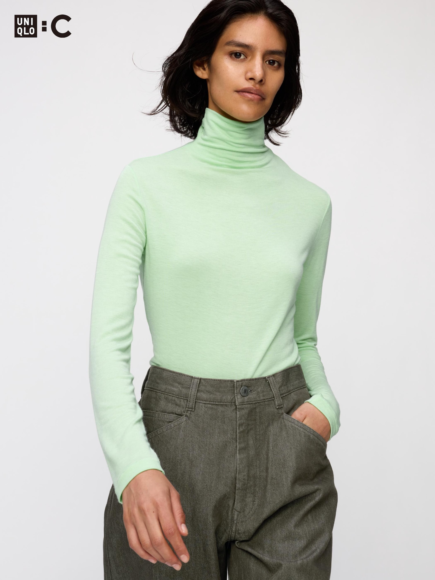 Водолазка с длинным рукавом Uniqlo HEATTECH Cashmere Blend Turtleneck Extra Warm