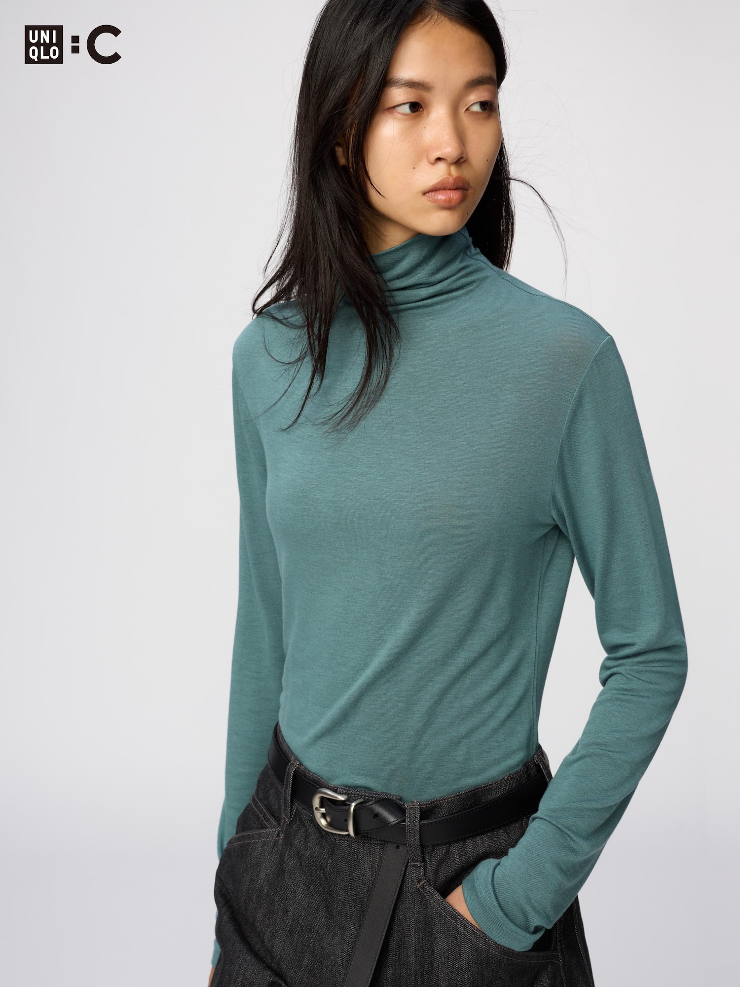 Водолазка с длинным рукавом Uniqlo HEATTECH Cashmere Blend Turtleneck Extra Warm