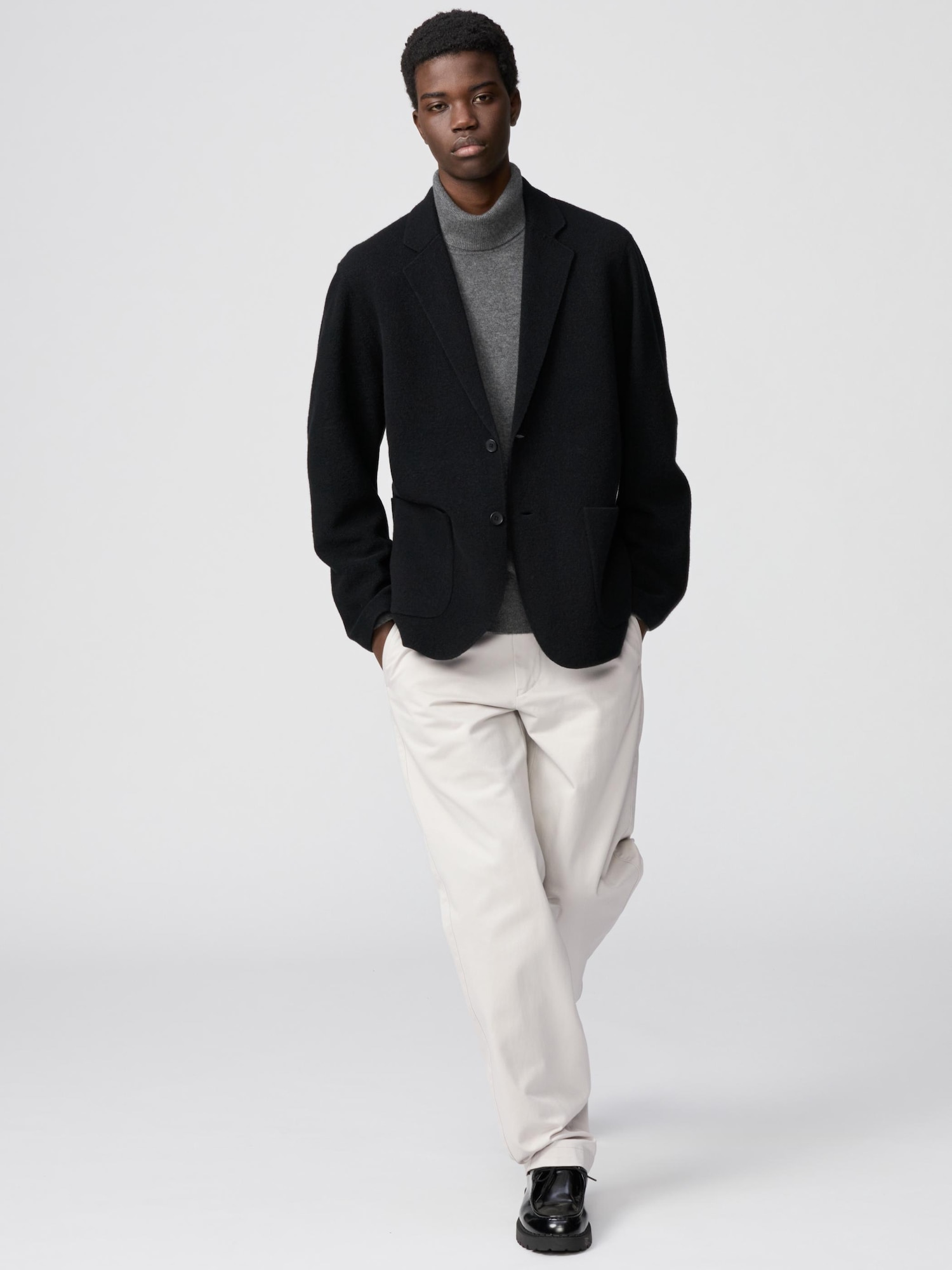 ユニクロC ニットジャケット　ダークブラウン　XS 新品未使用】UNIQLO ユニクロ C ニットジャケット ダークブラウン DARK