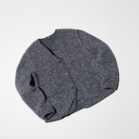 Pile Lined Fleece Crew Neck Cardigan