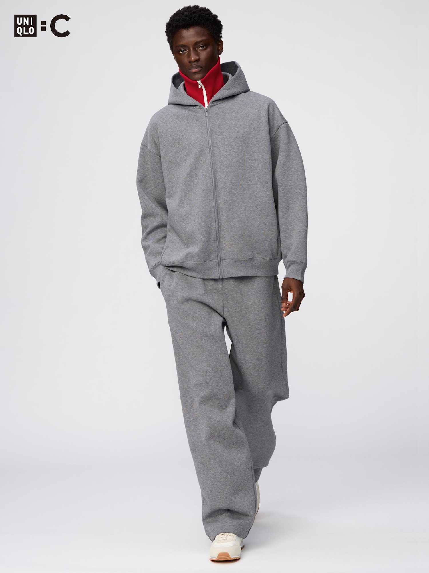 Брюки Uniqlo Sweat Wide Pants, длина ноги 70–76 см