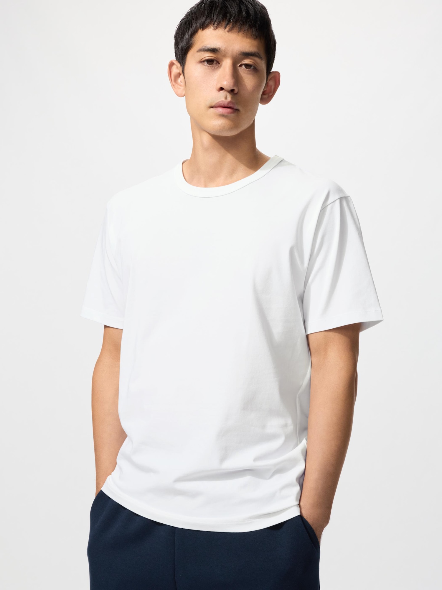 Футболка Uniqlo AIRism Cotton Crew Neck T