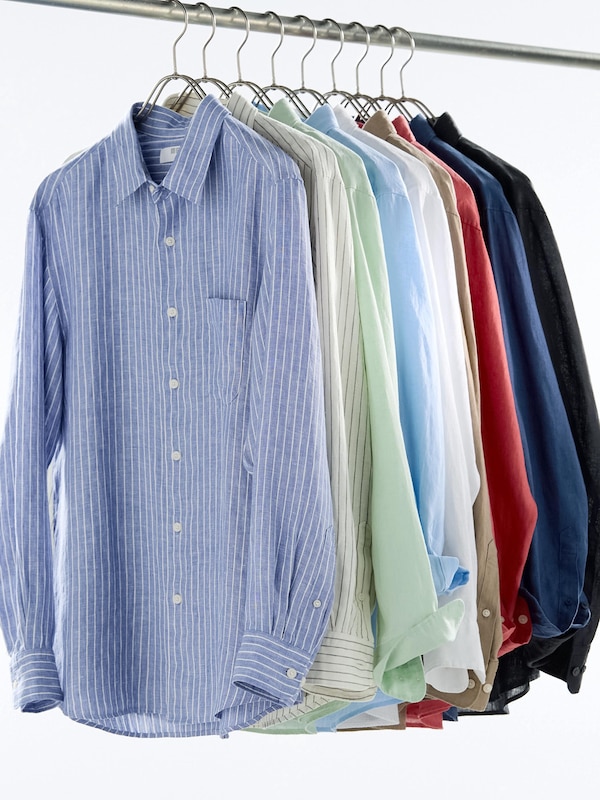 프리미엄리넨셔츠(스트라이프)A