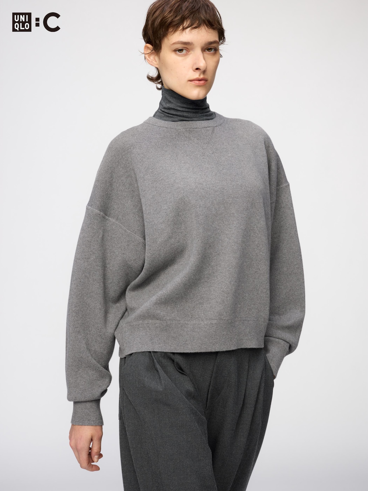 Свитер Uniqlo Smooth Cotton Crew Neck Sweater