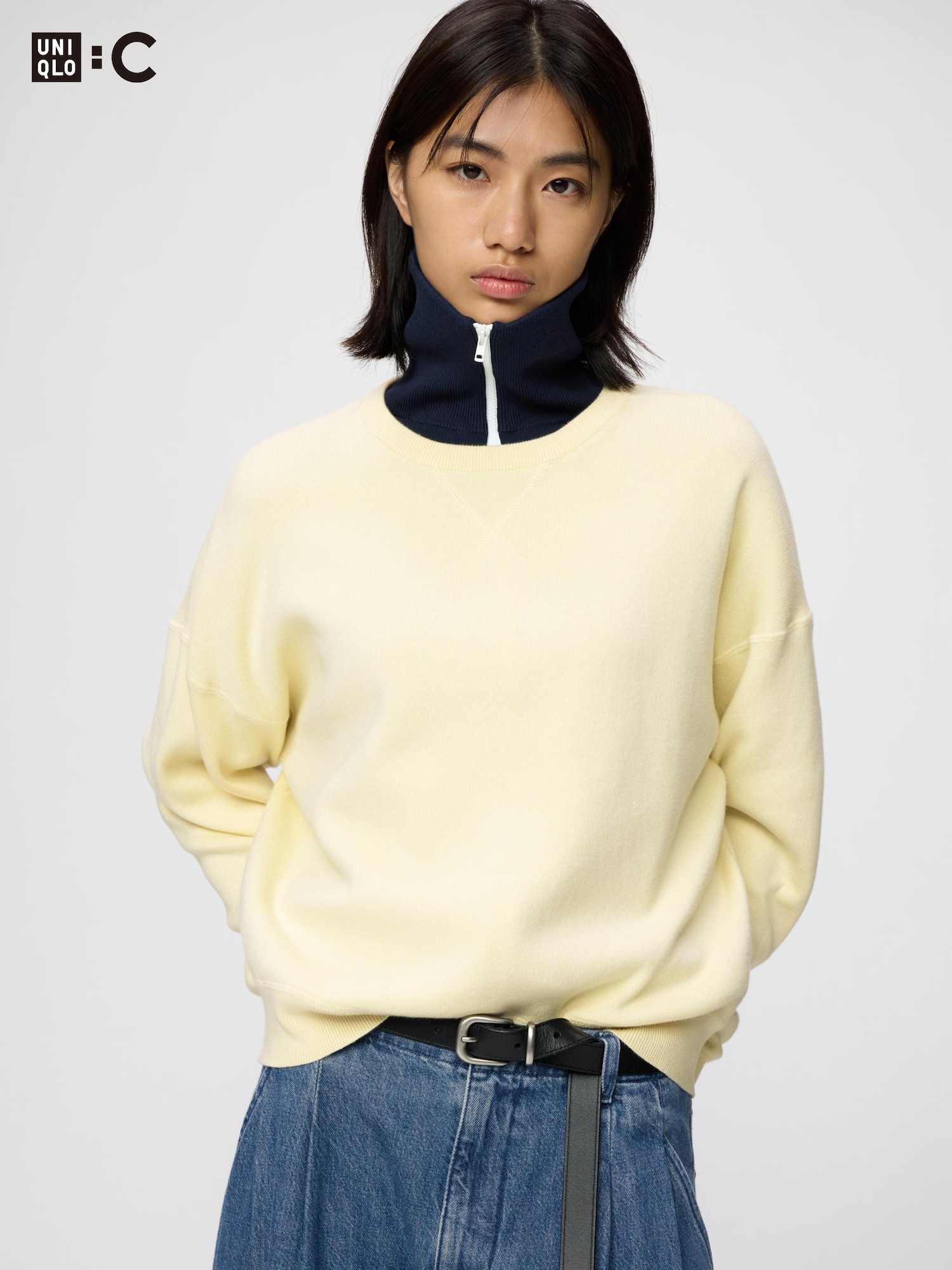 Свитер Uniqlo Smooth Cotton Crew Neck Sweater