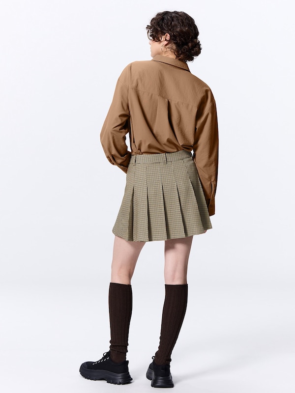 GU체크플리츠스코츠