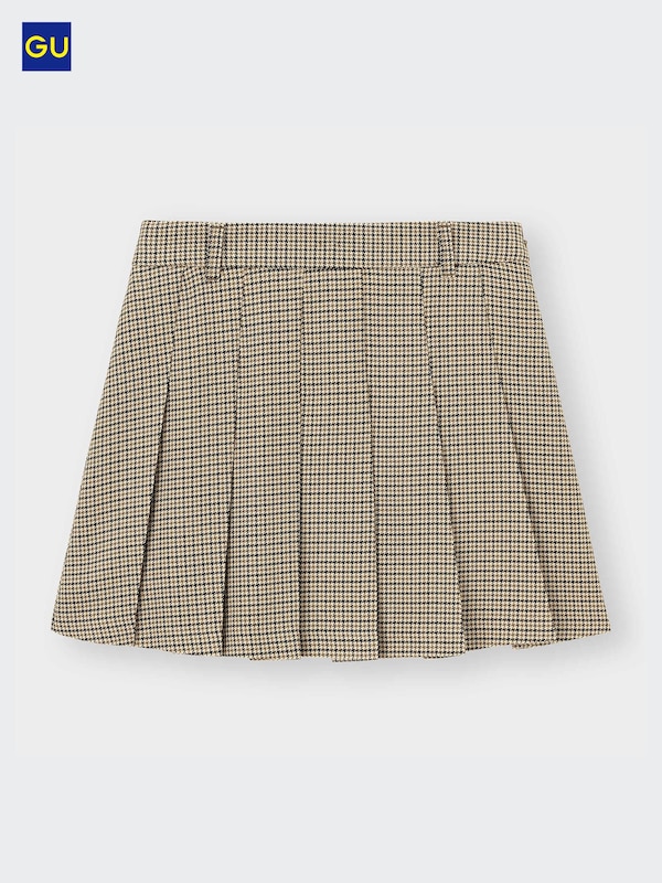 GU체크플리츠스코츠