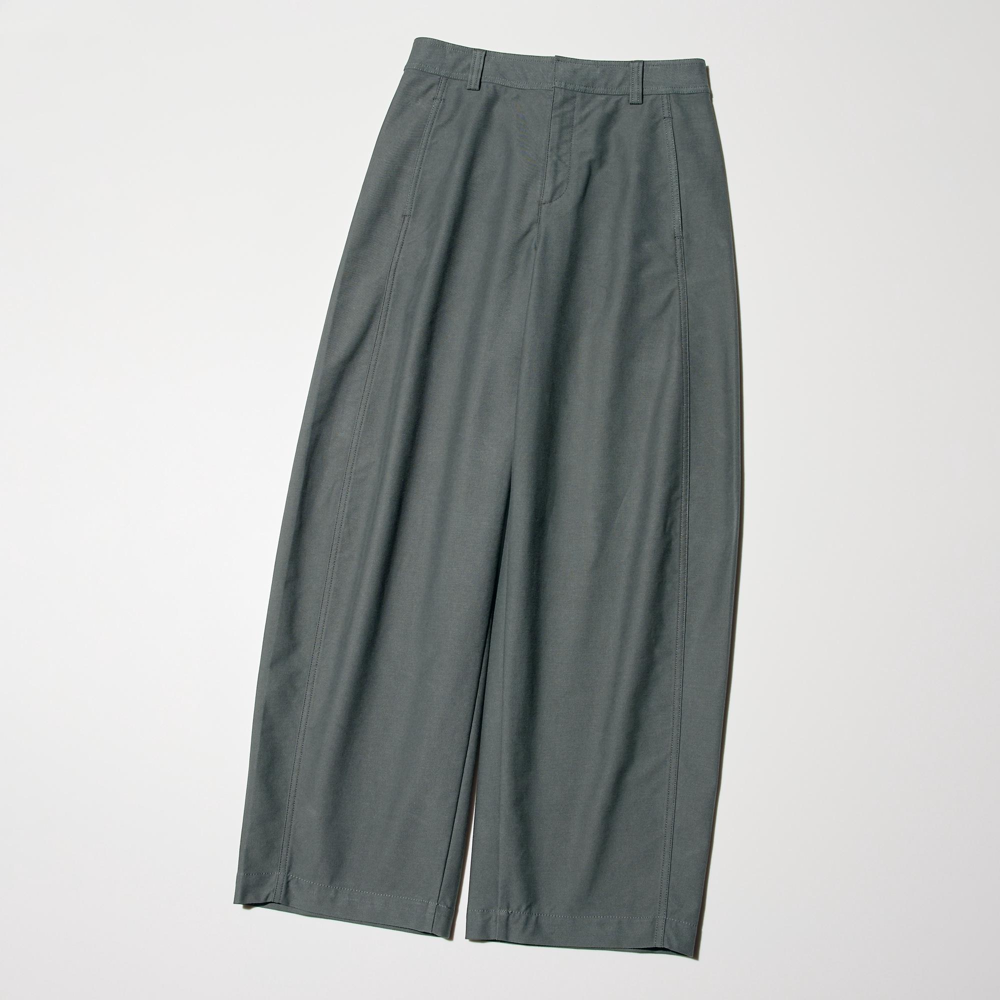 Брюки Uniqlo Jersey Barrel Leg Pants, длина 70–72 см