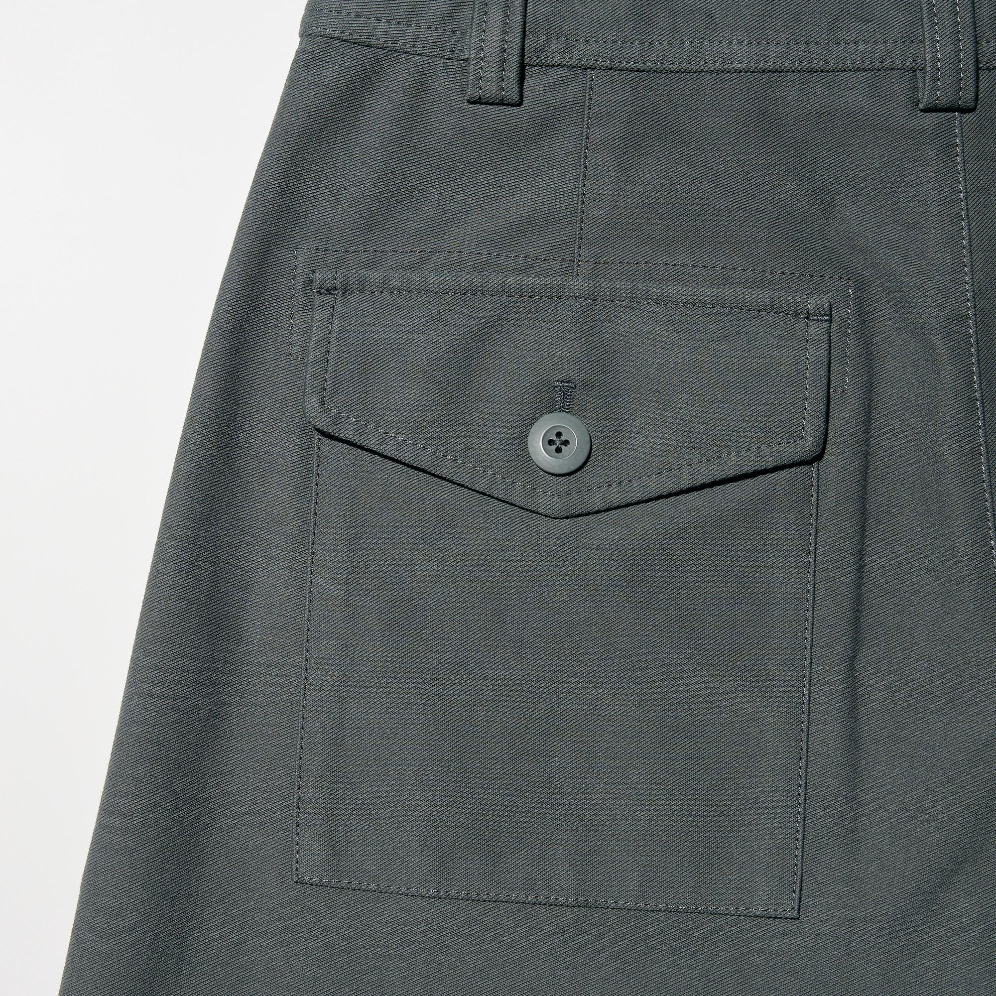 Брюки Uniqlo Jersey Barrel Leg Pants, длина 70–72 см