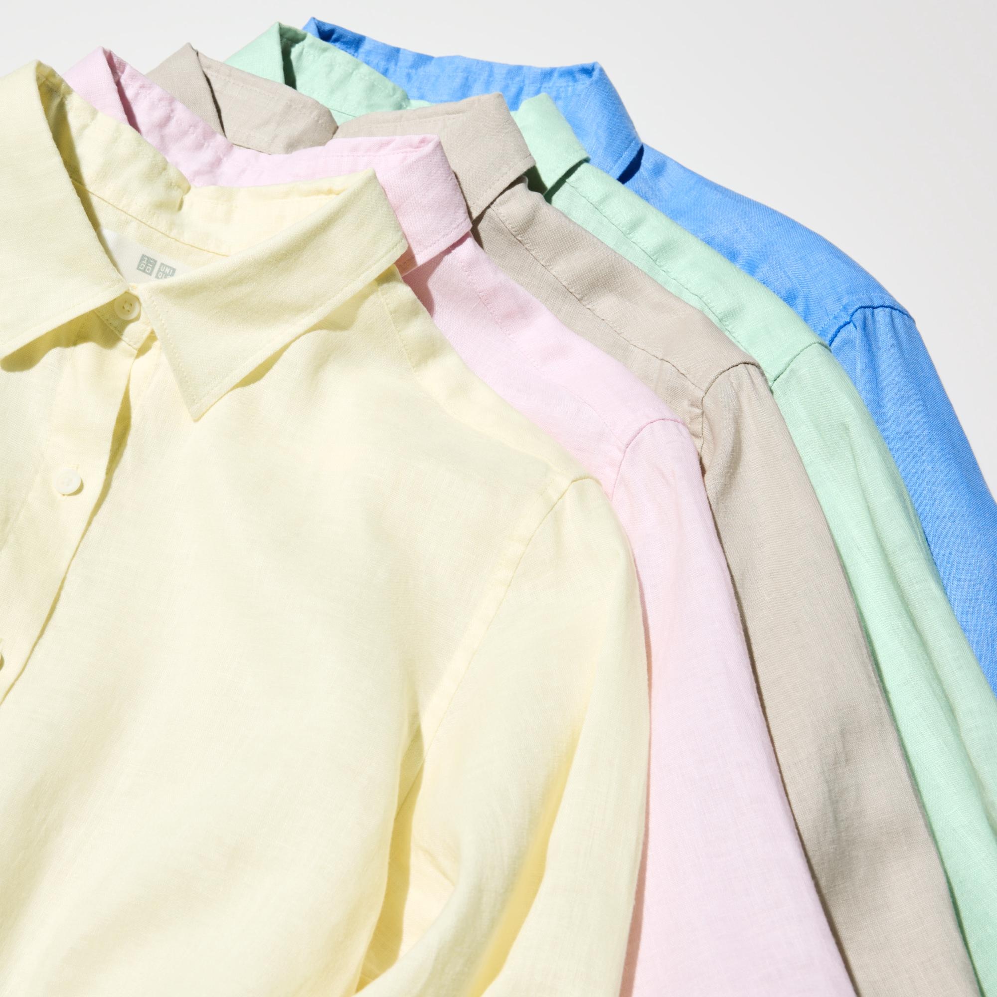 Рубашка Uniqlo Premium Linen Shirt