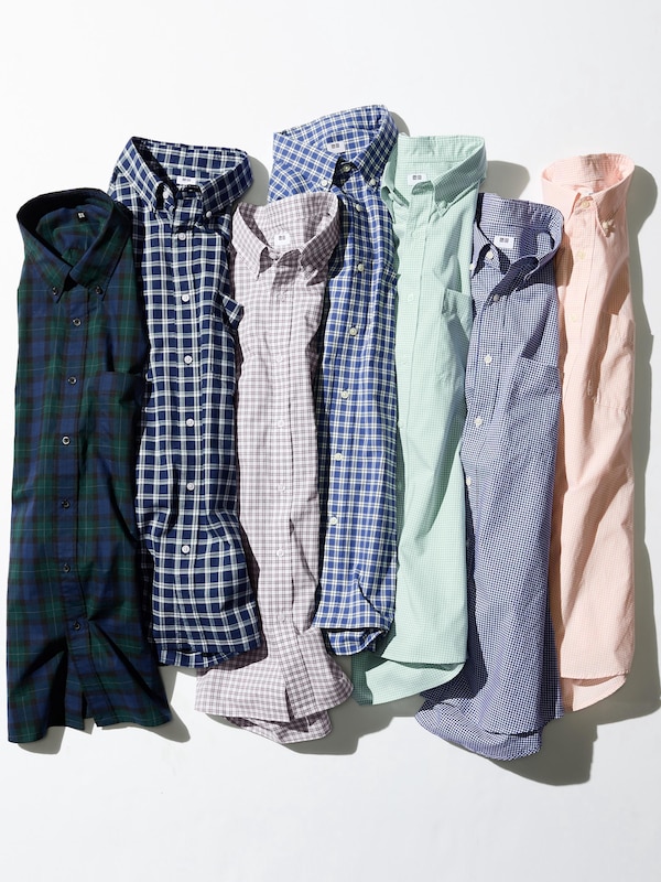 브로드클로스셔츠(긴팔·버튼다운칼라)체크E