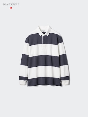 Oversized Rugger Polo Shirt (Stripe)