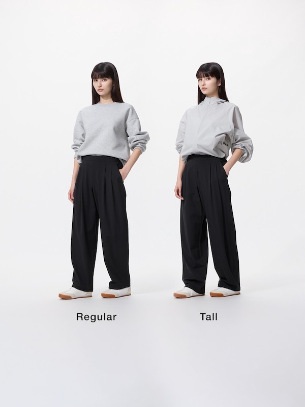 울트라스트레치액티브와이드팬츠(다리길이73.5~76.5cm·긴기장)