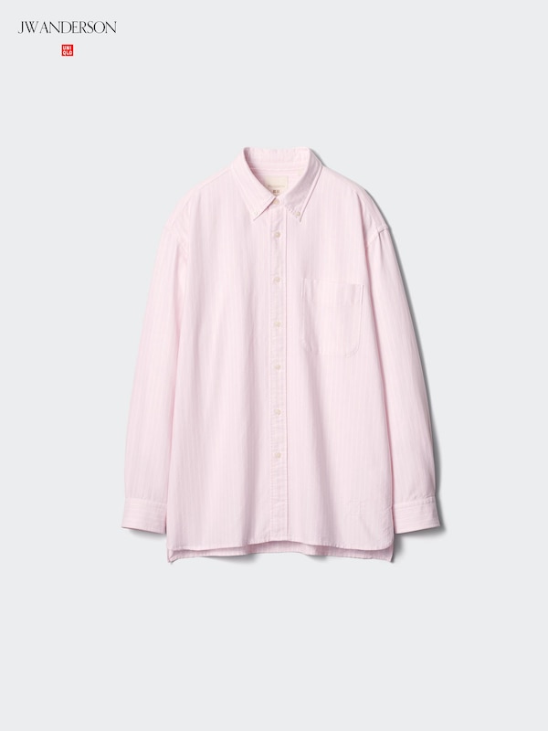 옥스포드오버사이즈셔츠(긴팔)스트라이프A