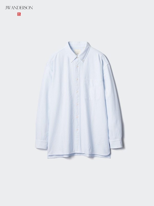 옥스포드오버사이즈셔츠(긴팔)스트라이프B