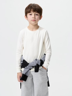 KIDS히트텍엑스트라웜코튼크루넥T(긴팔)